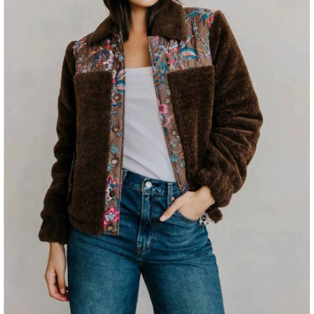 NEW LOVE THE LABEL finley reversible sherpa jacket in charlotte - Picture 4 of 4